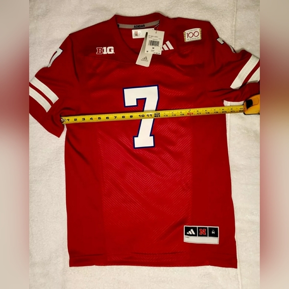 Adidas 7 Nebraska Husker Memorial Stadium 100th Anniversary Jersey Medium - Picture 7 of 16